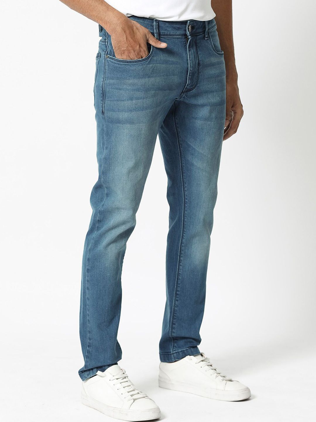 RARE RABBIT Men Night Slim Fit Cotton Jeans