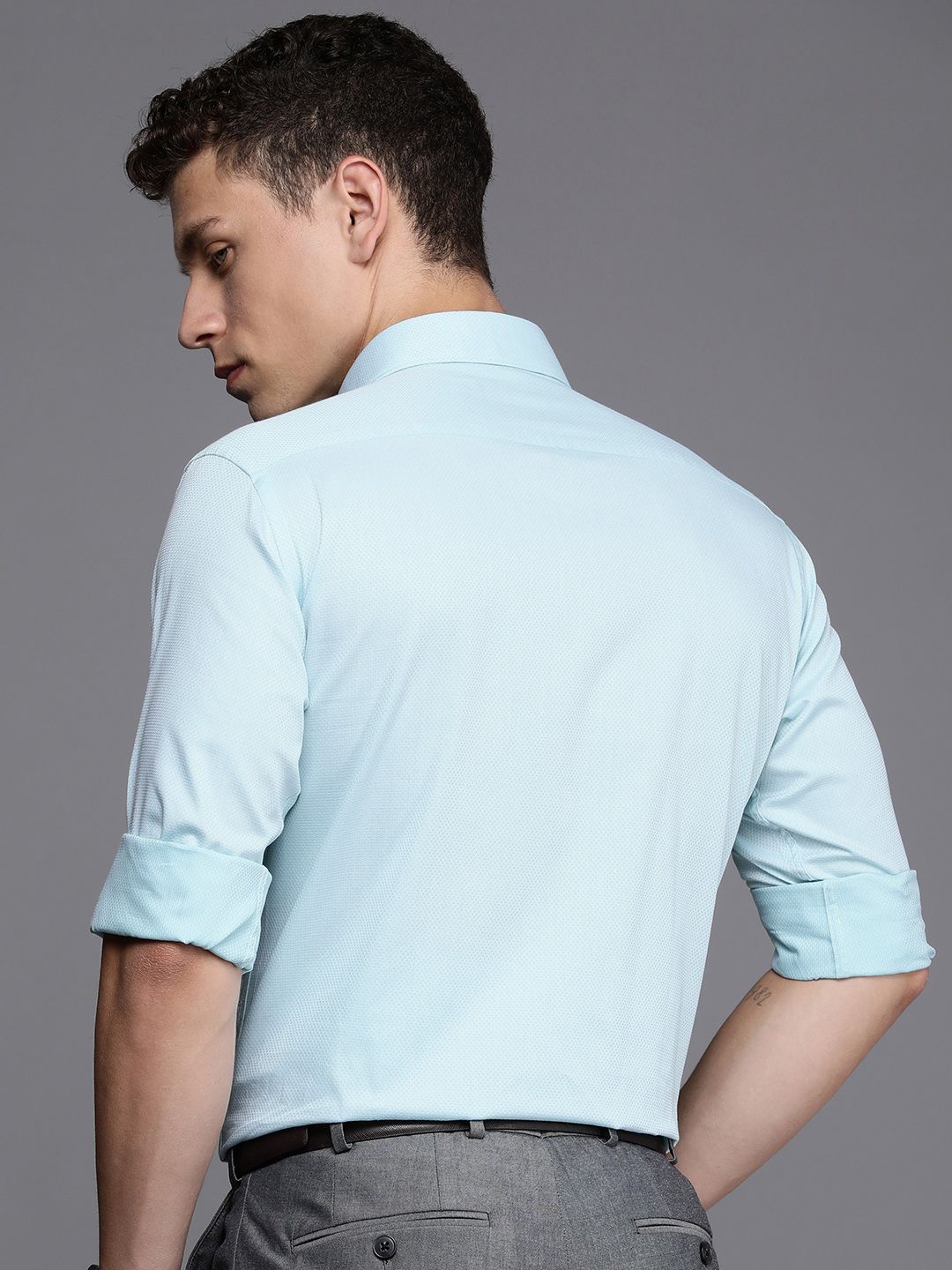 Raymond Slim Fit Opaque Pure Cotton Formal Shirt