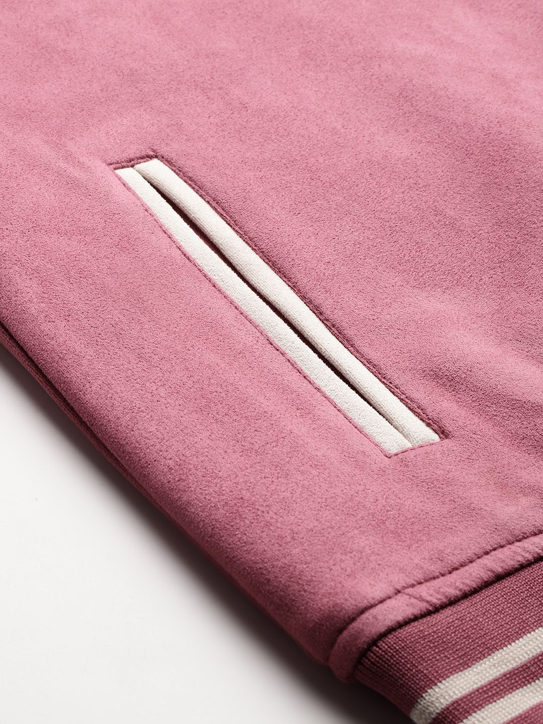 DressBerry Typography Colourblocked Varsity Jacket