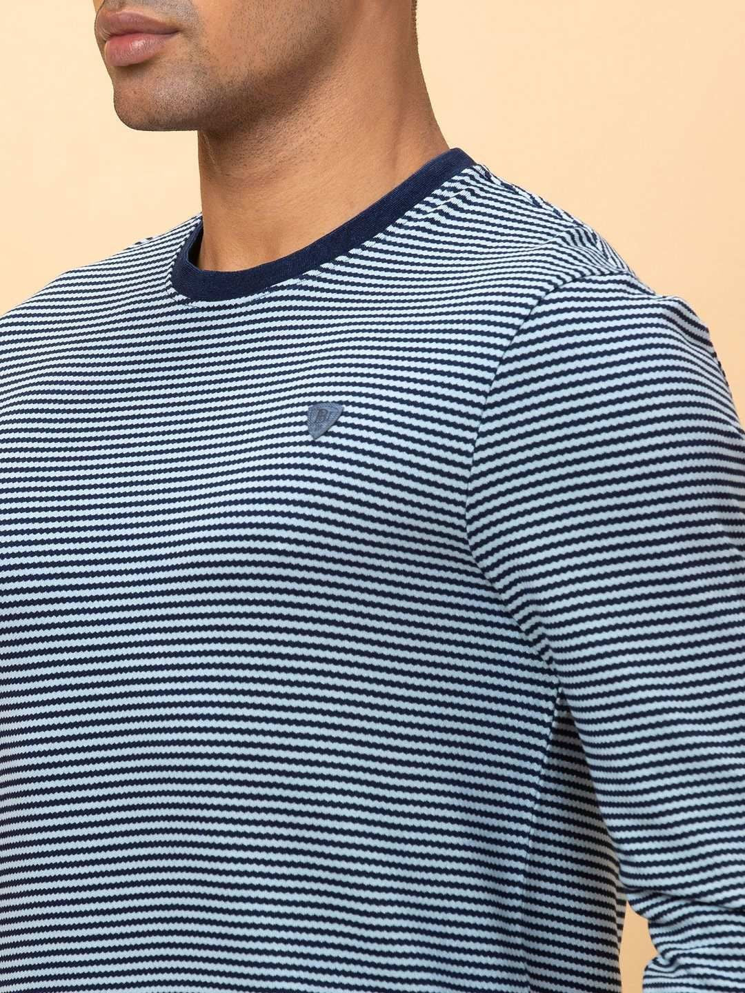 Being Human Pure Cotton Striped Pockets T-shirt