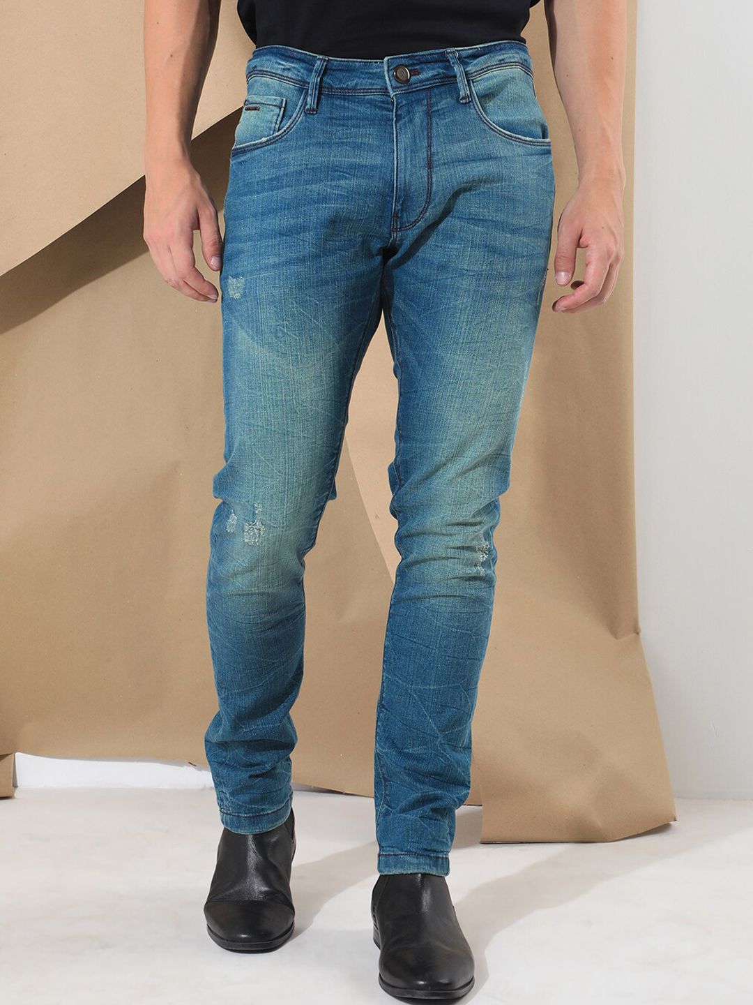 RARE RABBIT Men Sator Slim Fit Cotton Jeans