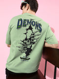 Difference of Opinion Graphic Printed Oversized T-shirt