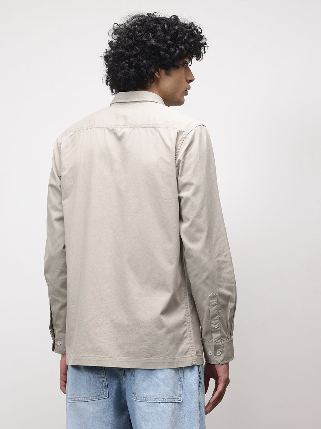 ether Pure Cotton Longline Casual Shirt