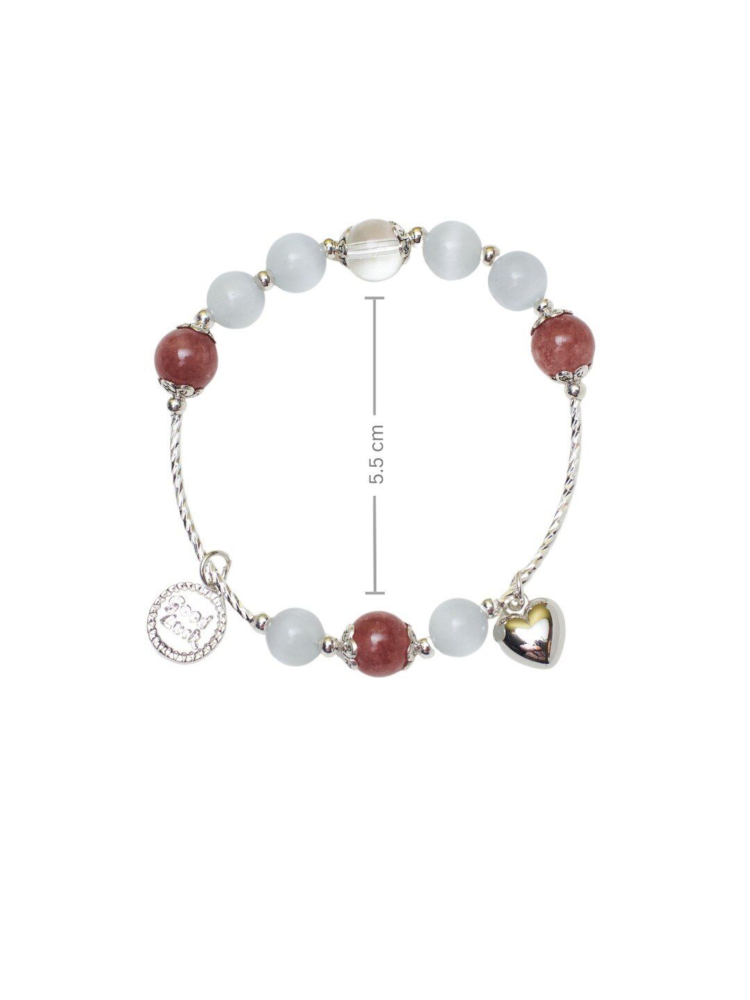 SALTY Sweetheart Rose Beaded Elasticated Bracelet