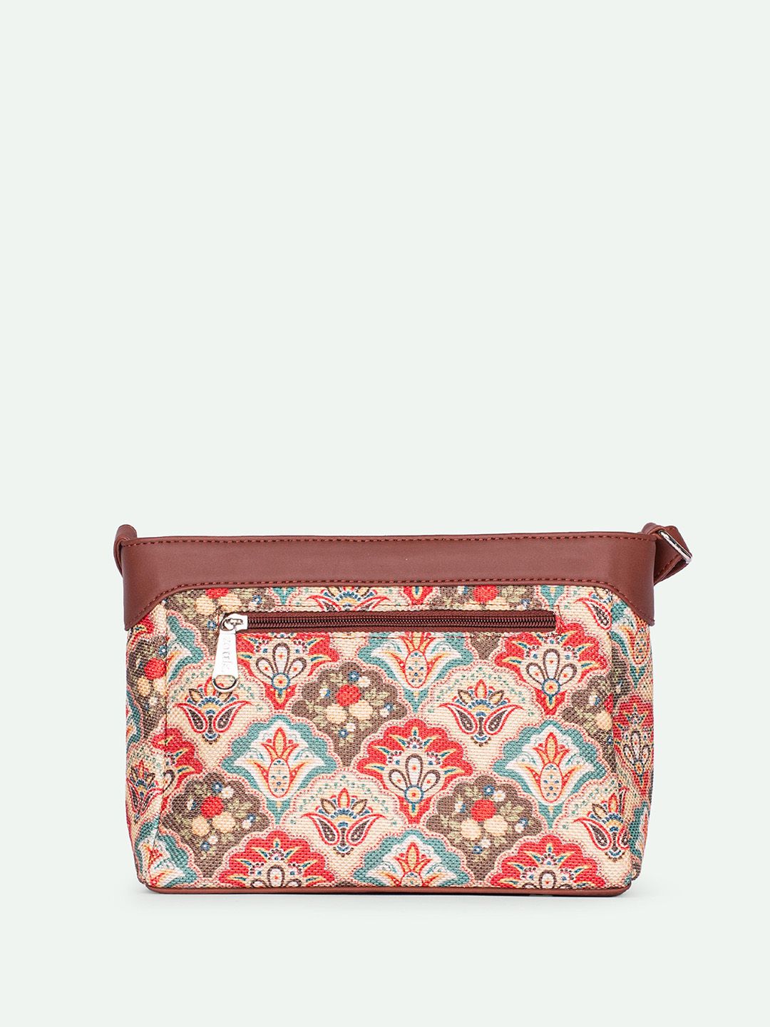 ZOUK Floral Printed Structured Sling Bag