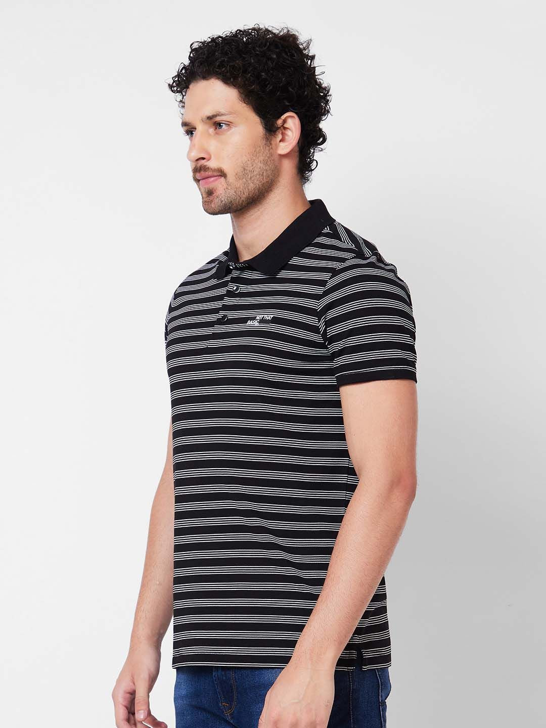 SPYKAR Round Neck Printed Cotton Slim Fit T-shirt