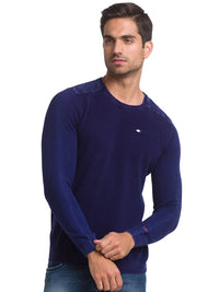 Being Human Men Navy Blue Pullover Sweatshirt