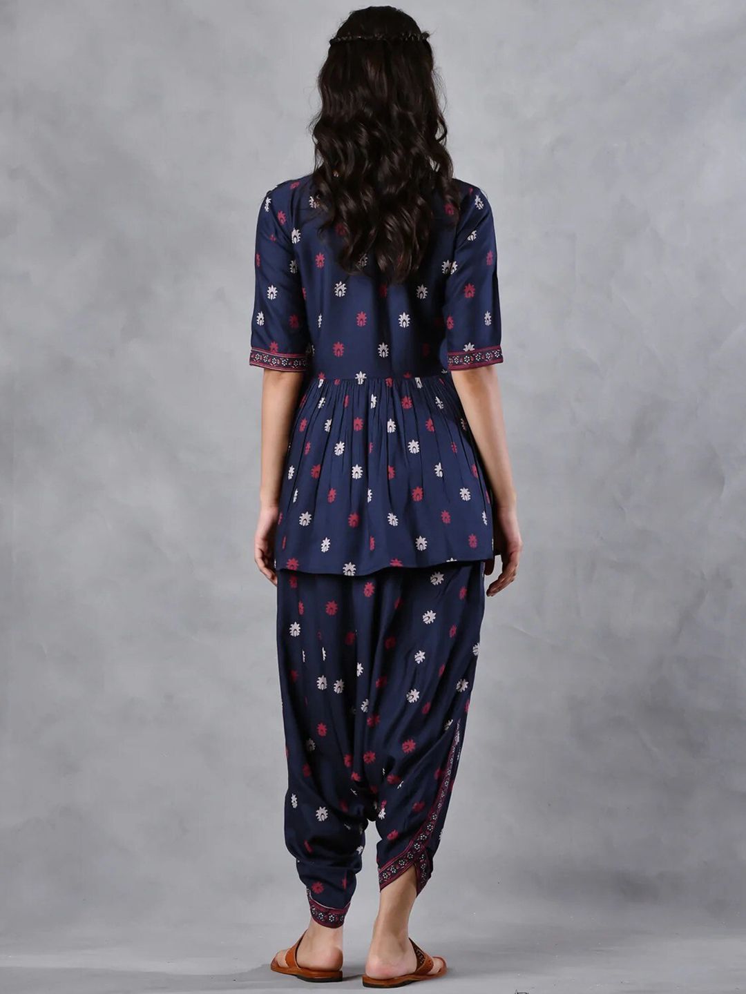 Rustorange Floral Printed Co-Ord Set