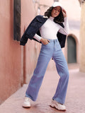 DressBerry Women High-Rise Stretchable Flared Jeans