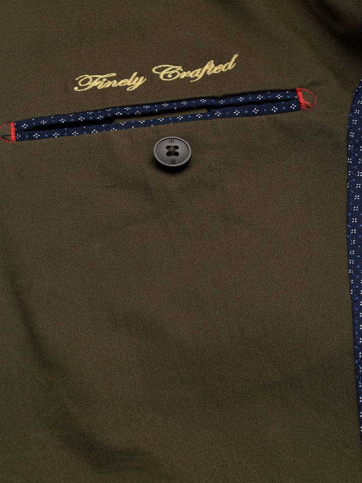 Raymond Contemporary Fit Notched Lapel Collar Single-Breasted Blazer