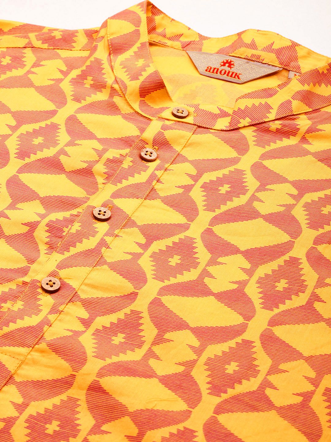 Anouk Printed Regular Pure Cotton Kurta with Trousers