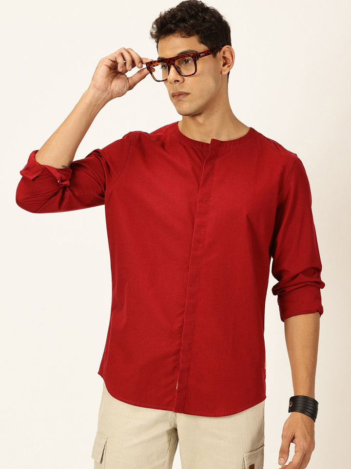 Thomas Scott Men Premium Cotton Linen Casual Shirt