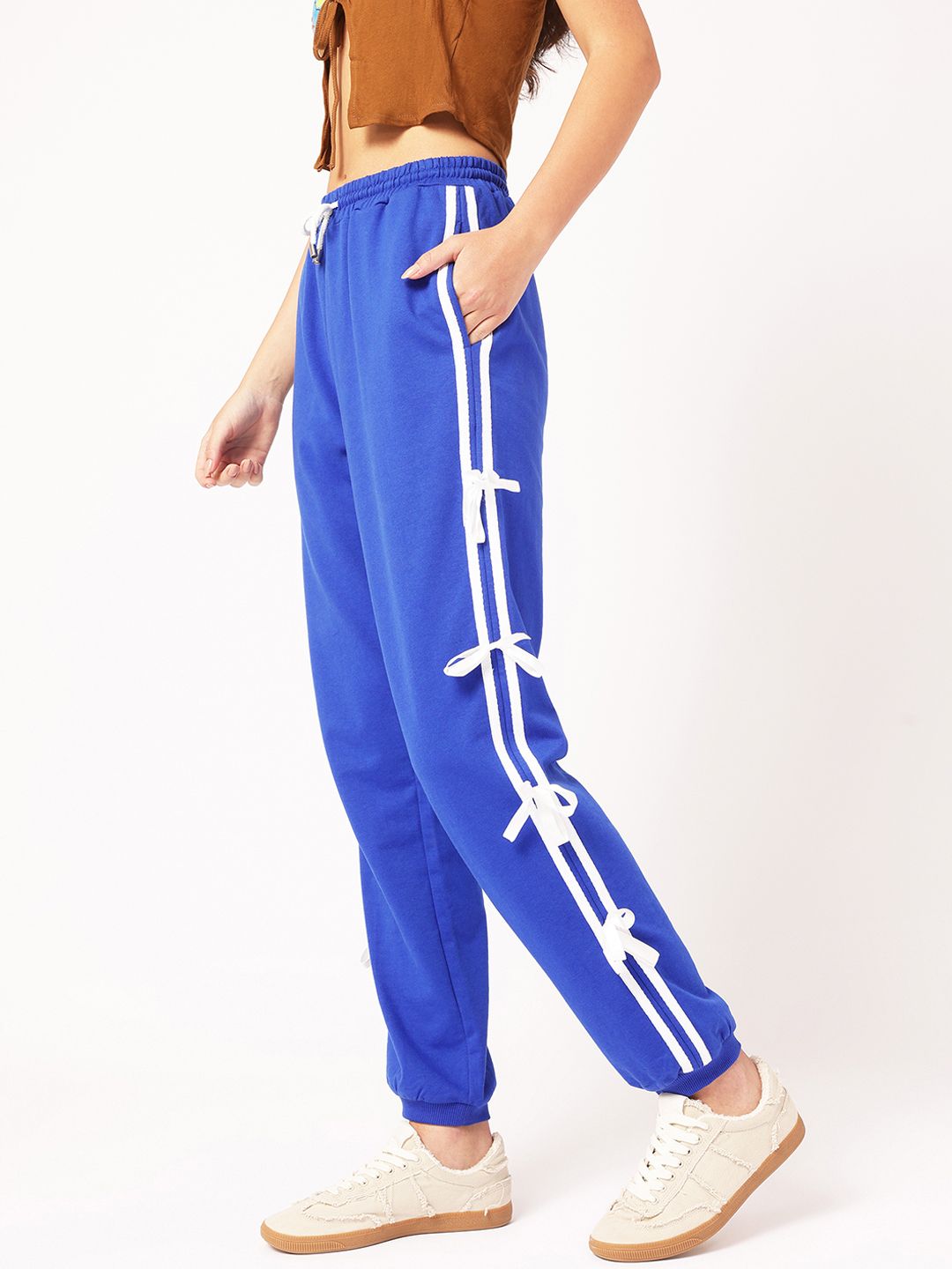 DressBerry Women Nomadic Knits Bow Trims Joggers