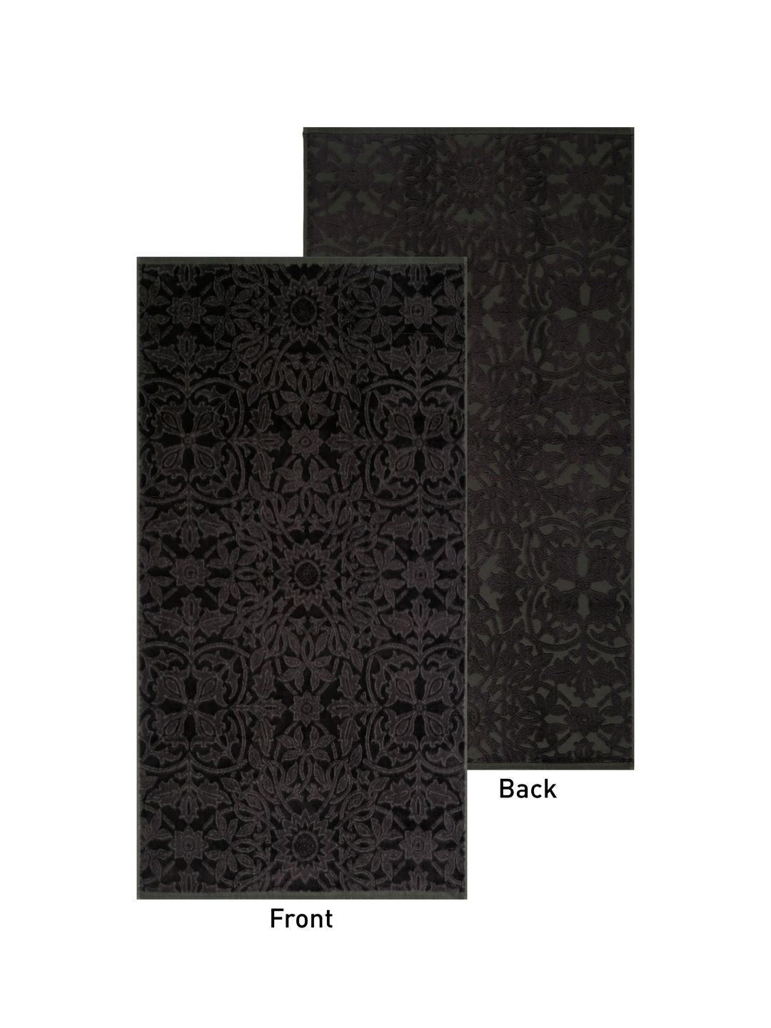 MYTRIDENT Charcoal Cotton 600 GSM Bath Towel