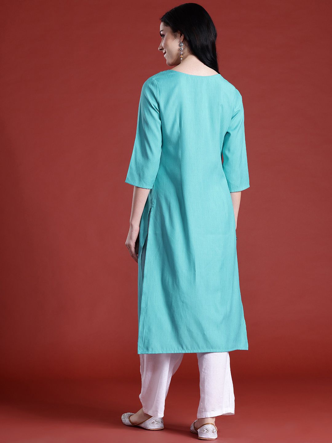 Anouk Solid A-Line Kurta