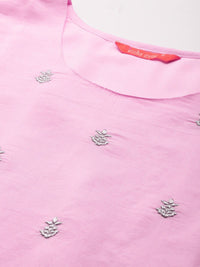 Indo Era Ethnic Motifs Zari Embroidered Kurta With Trousers & Dupatta