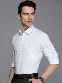 Raymond Slim Fit Pure Cotton Checked Formal Shirt