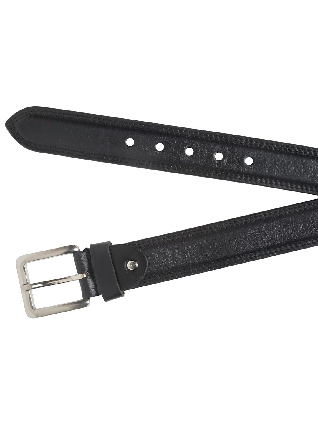 Teakwood Leathers Men Textured Leather Belt