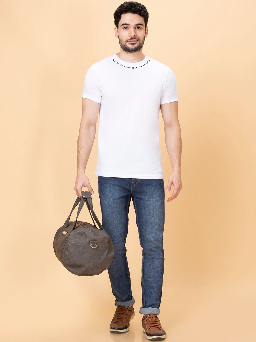 Being Human Round Neck Short Sleeves Casual T-shirt