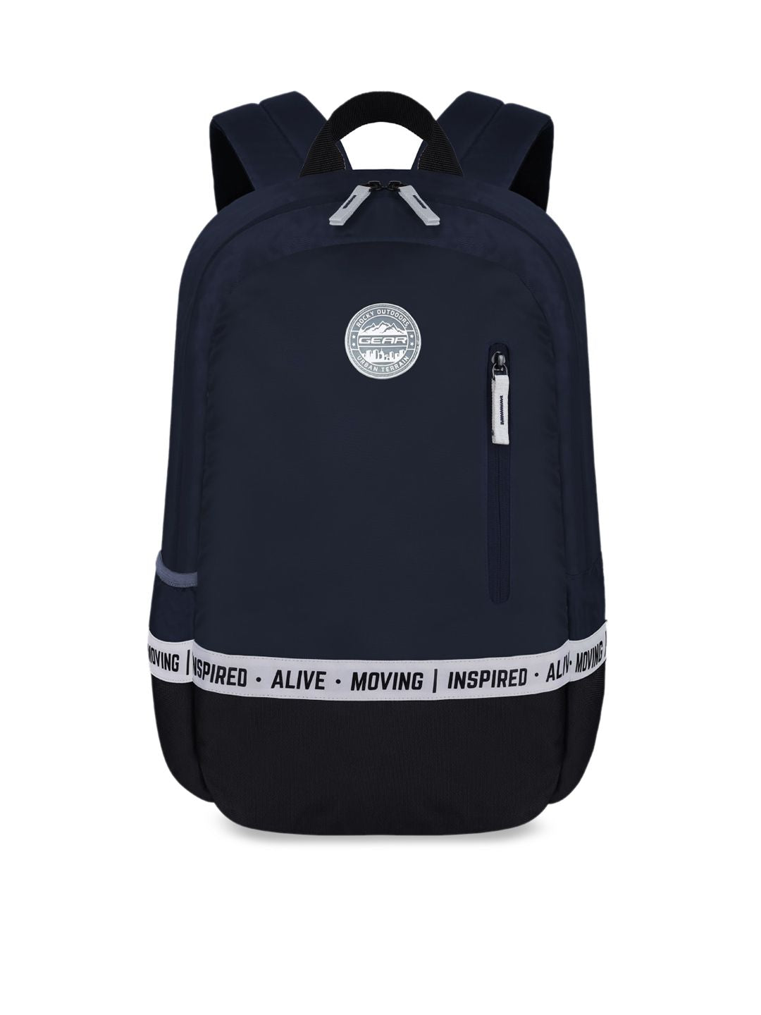 Gear Unisex Navy Blue Solid Backpack