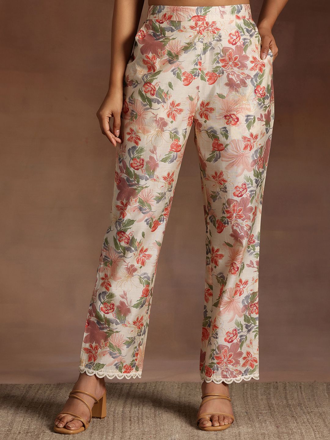 Libas Floral Printed Kurta With Trouser