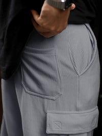 Powerlook Men Relaxed-Fit Cargo Track Pant