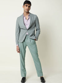 RARE RABBIT Men Dexs Slim Fit Mid Rise Formal Trouser