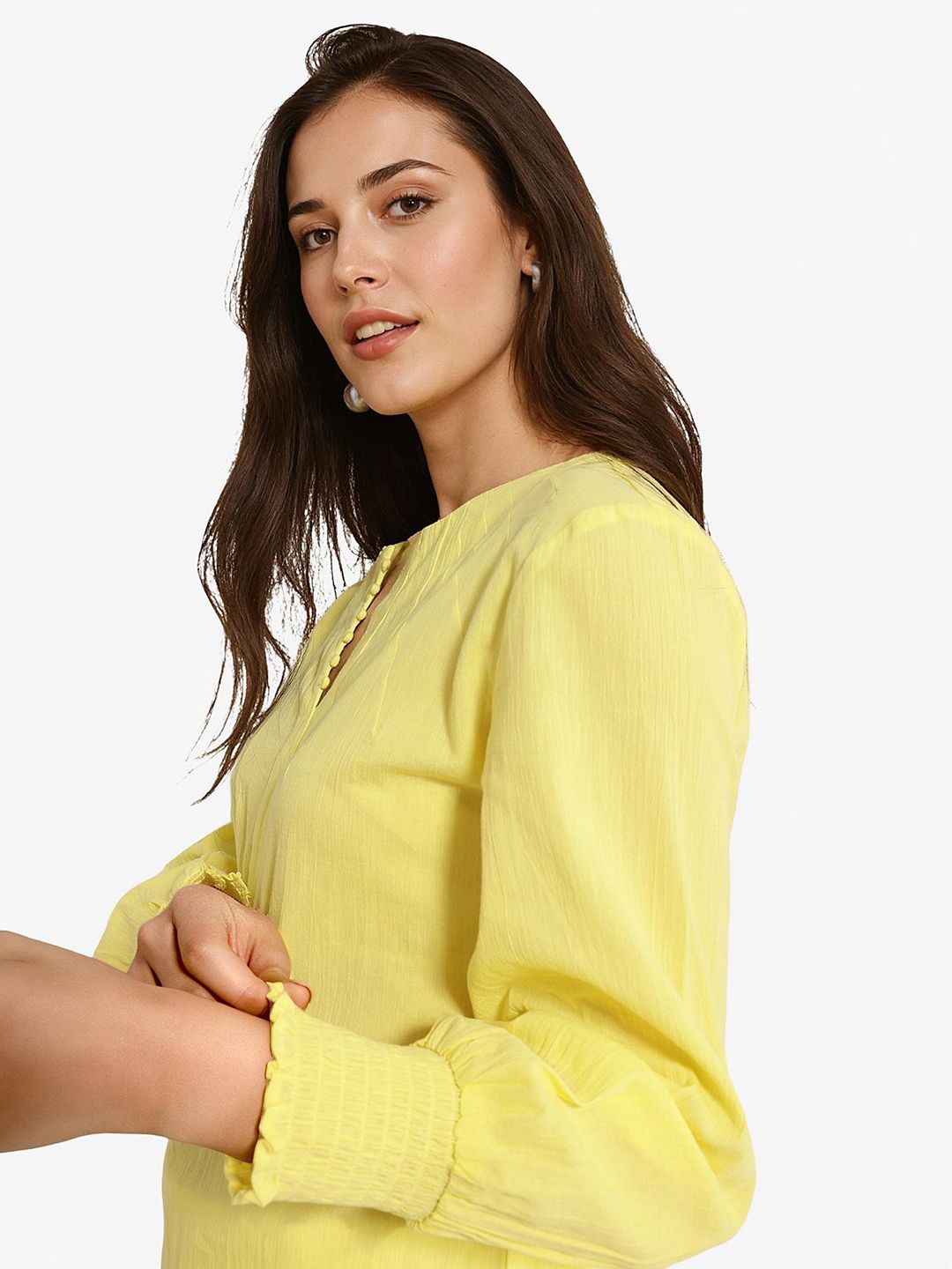 RAREISM Round Neck Cotton Top