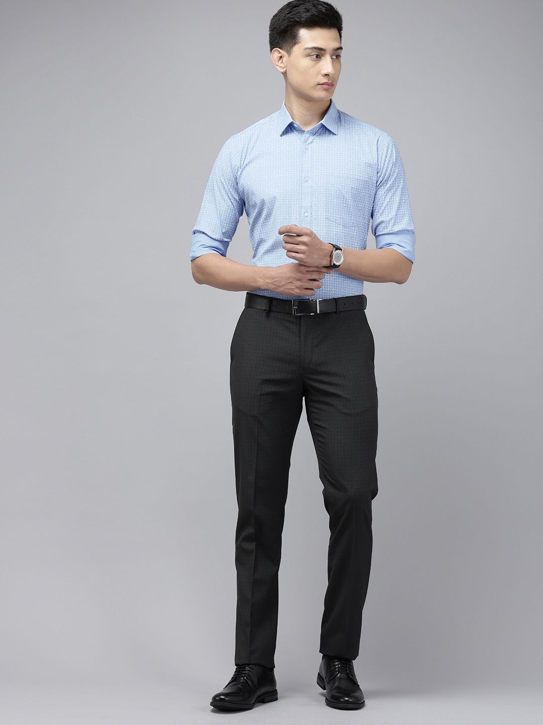 Park Avenue Slim Fit Printed Formal Shirt