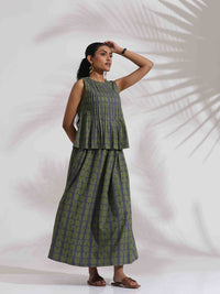 trueBrowns Geometric Printed Pure Cotton Top With Skirts