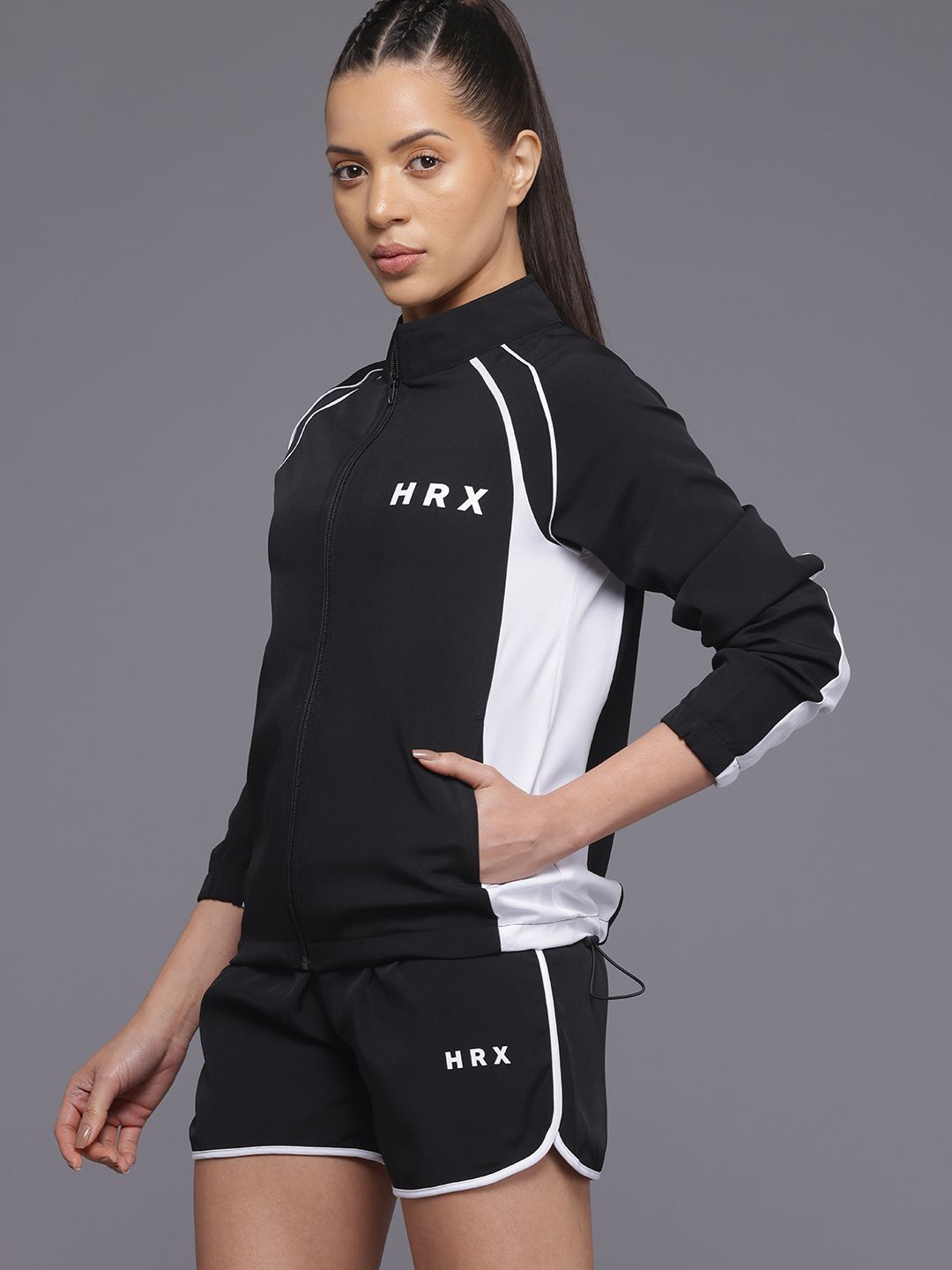 HRX by Hrithik Roshan Colorblocked Detail Training Tracksuits