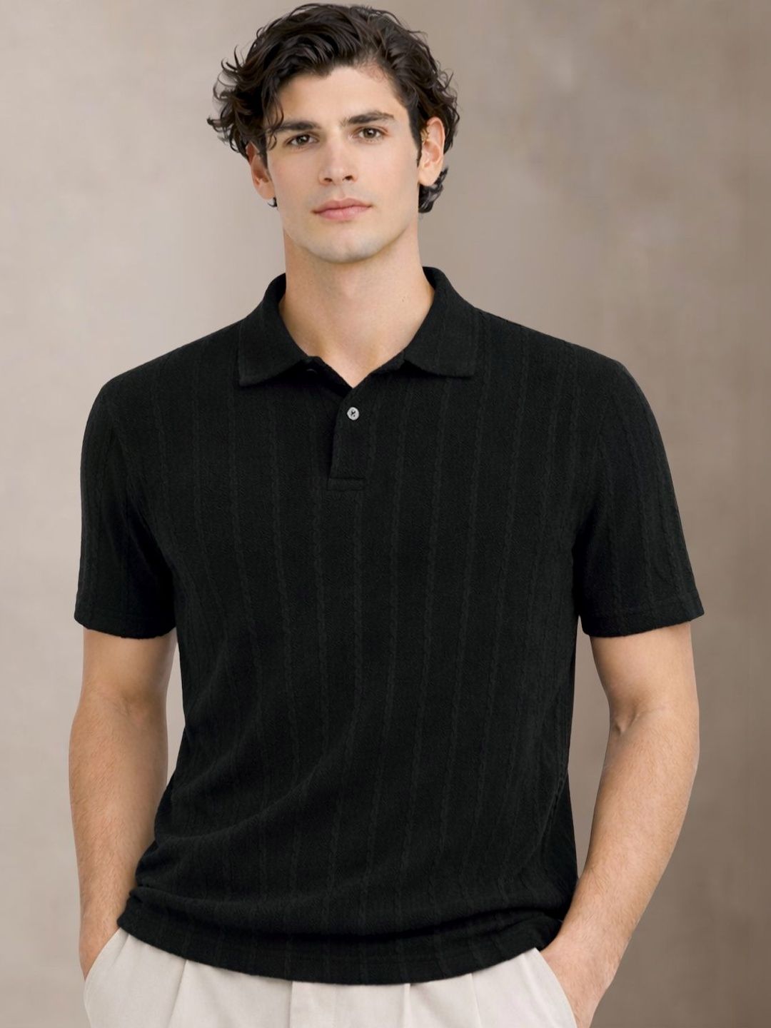 Baju-T Kolar Polo ADRO Lelaki