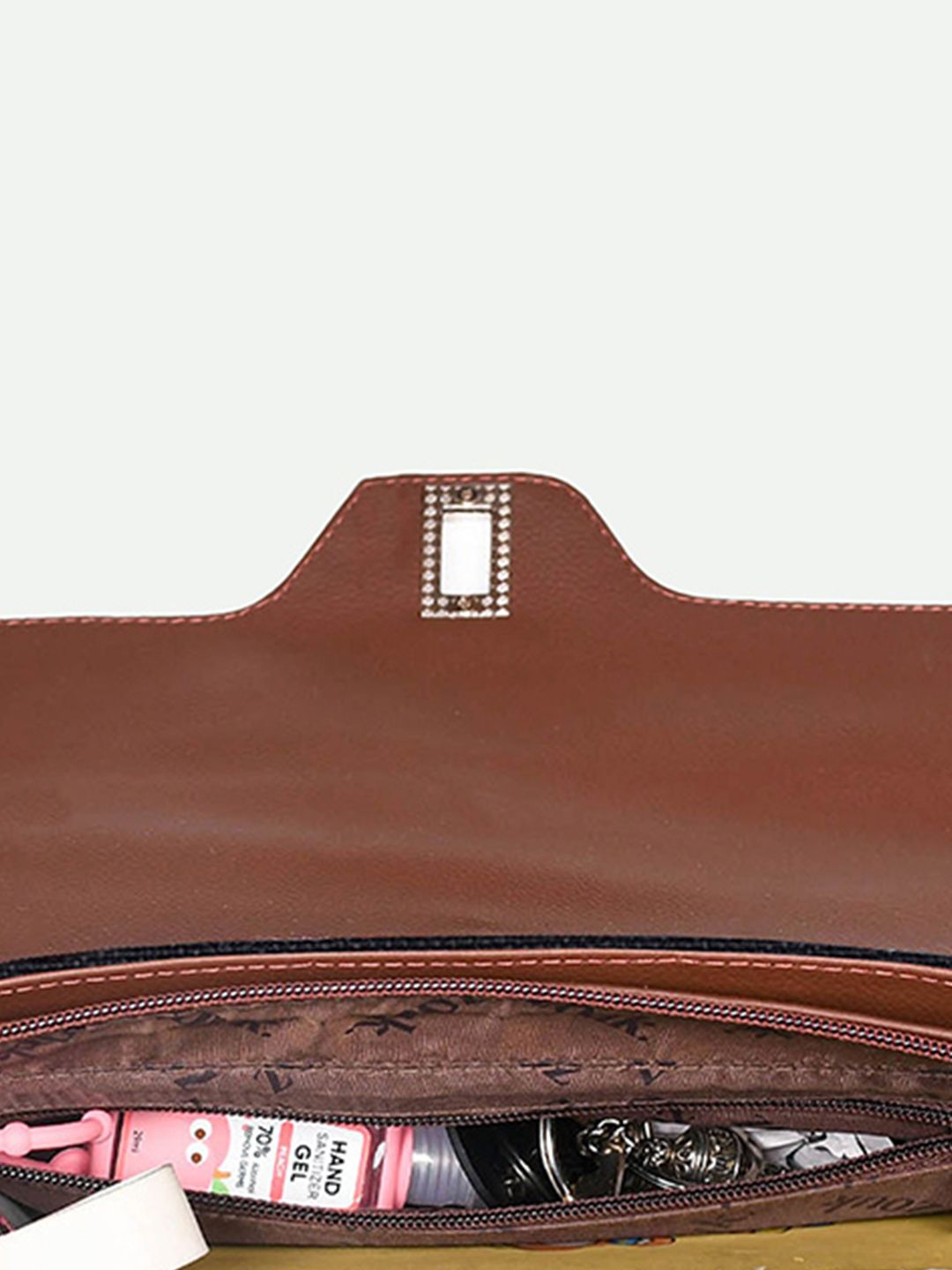 ZOUK Mughal Garden Printed Structured Satchel