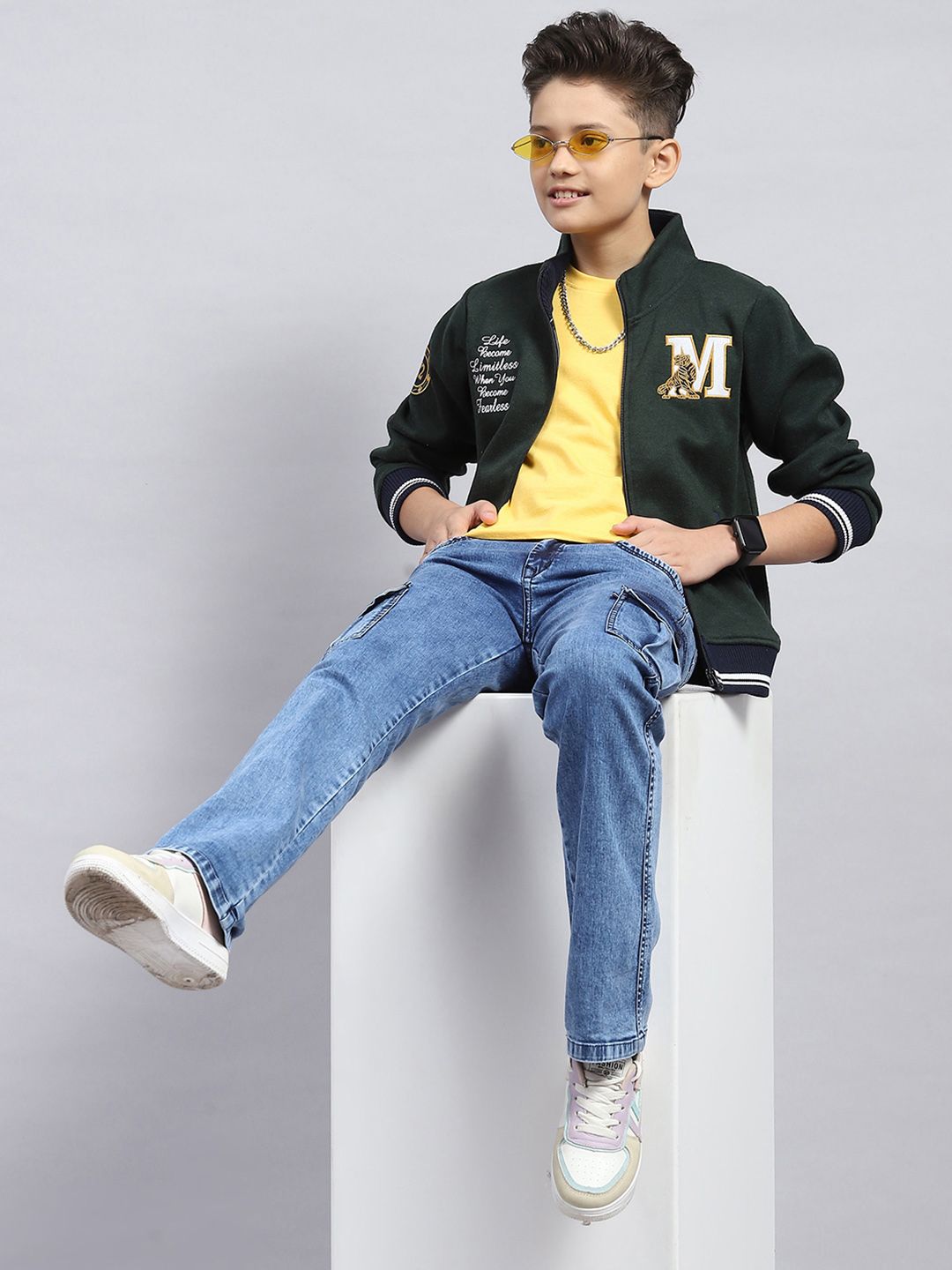 Monte Carlo Kids Boys Embroidered Sweatshirt