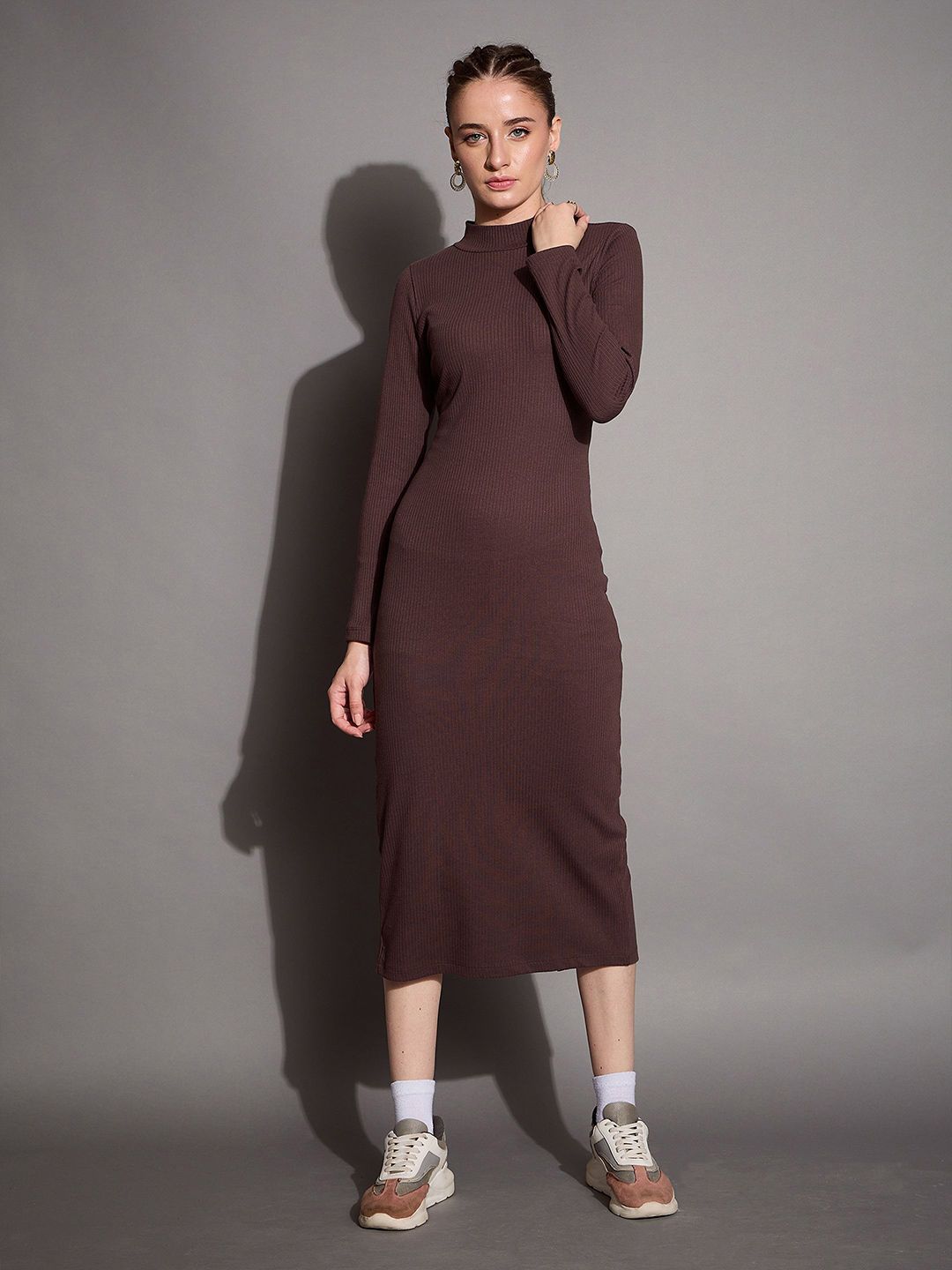 SASSAFRAS BASICS Bodycon Midi Dress