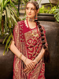 KALINI Woven Design Zari Silk Blend Banarasi Saree
