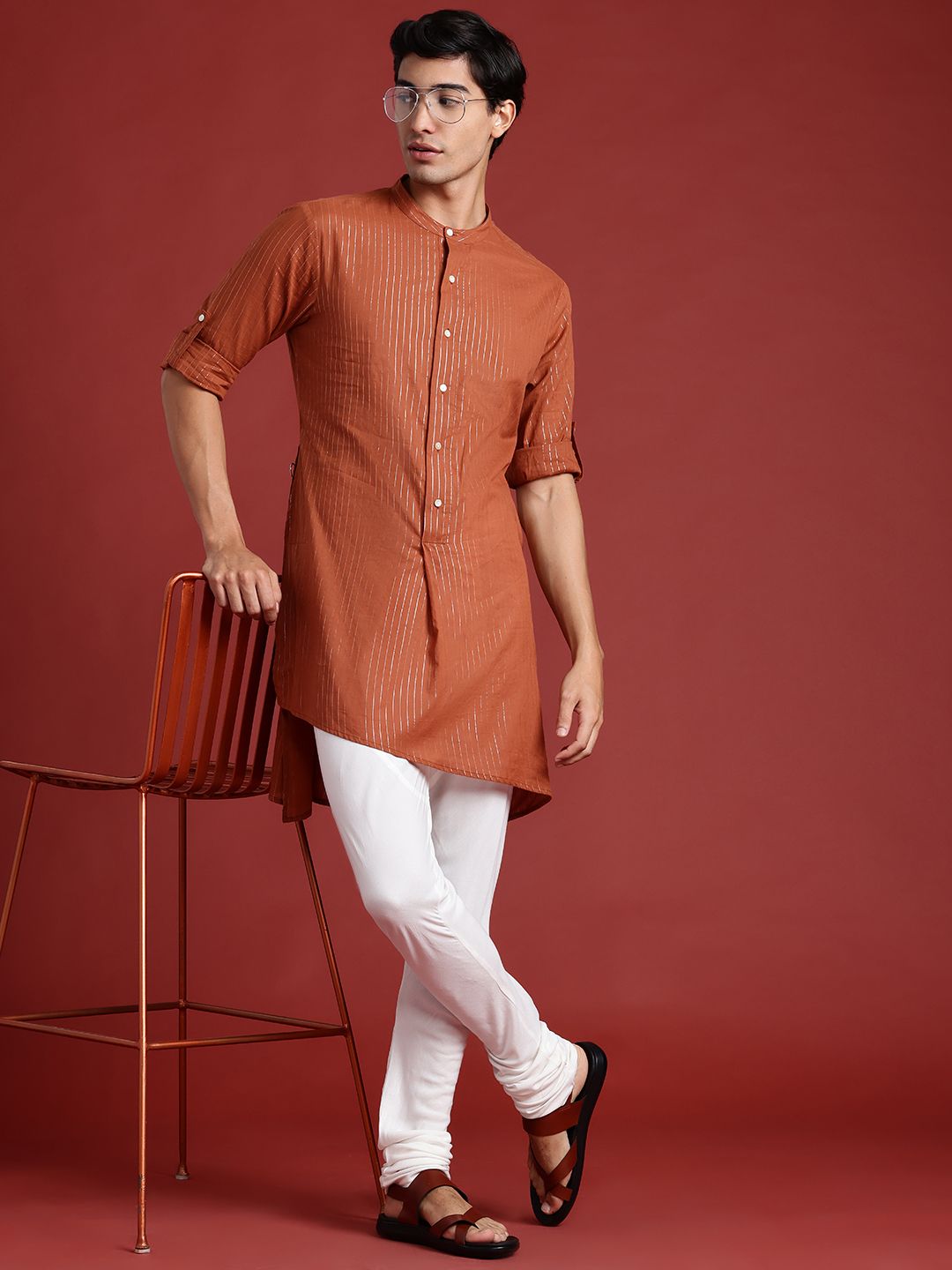 Anouk Lurex Detailed Kurta with Churidar
