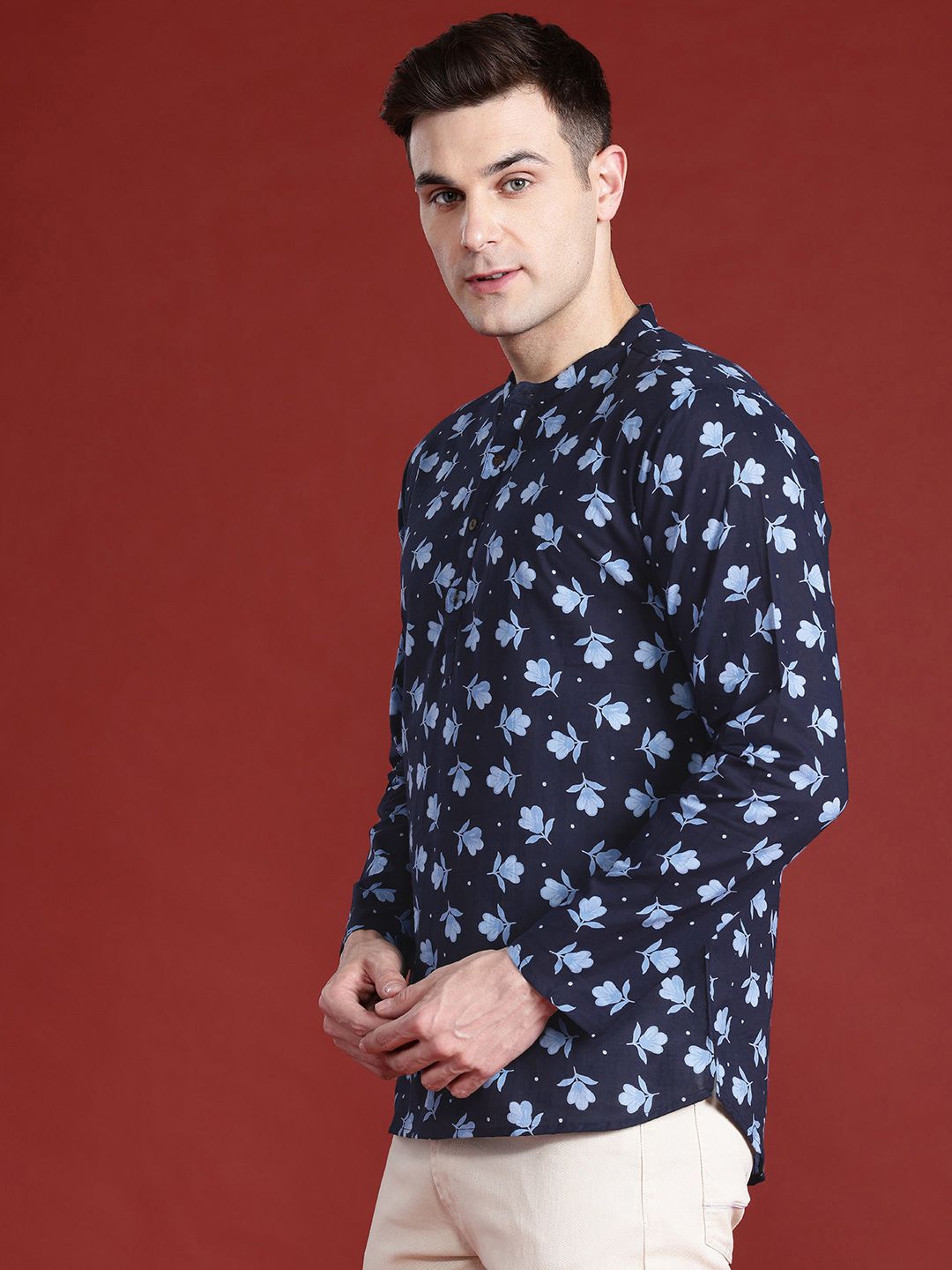 Anouk Floral Printed Pure Cotton Kurta