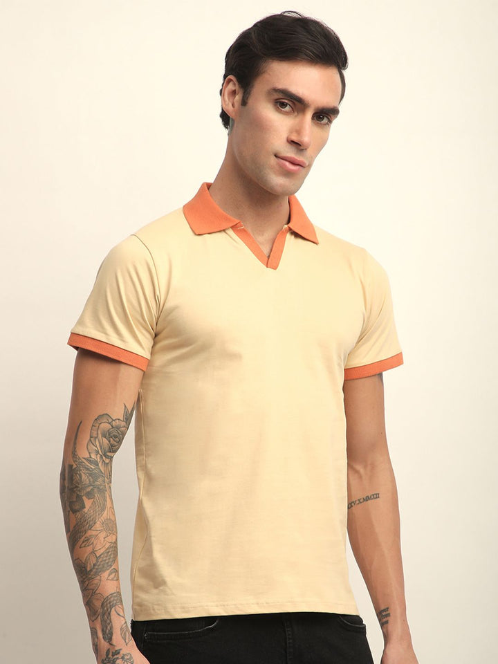 DILLINGER Men Short Sleeve Regular Fit Solid Polo Tshirt