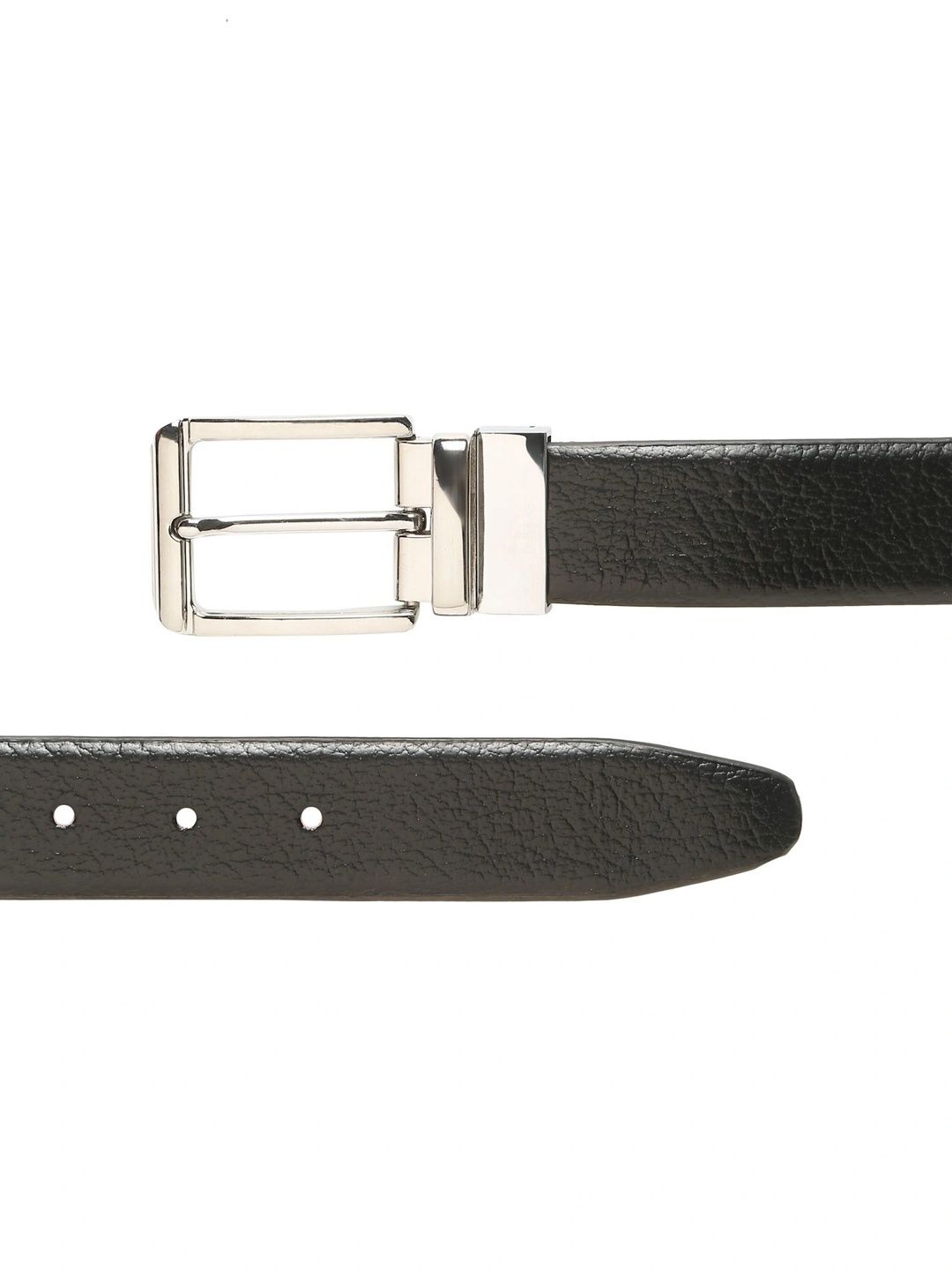 Teakwood Leathers Men Textured Leather Reversible Formal Belt