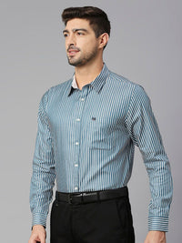 Thomas Scott  Classic Slim Fit Striped Pure Cotton Formal Shirt