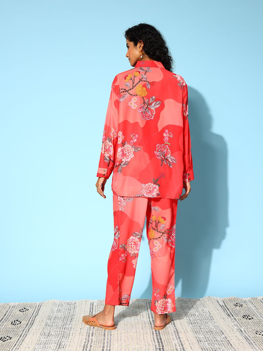 Indo Era Women Floral Printed Co-Ords Set