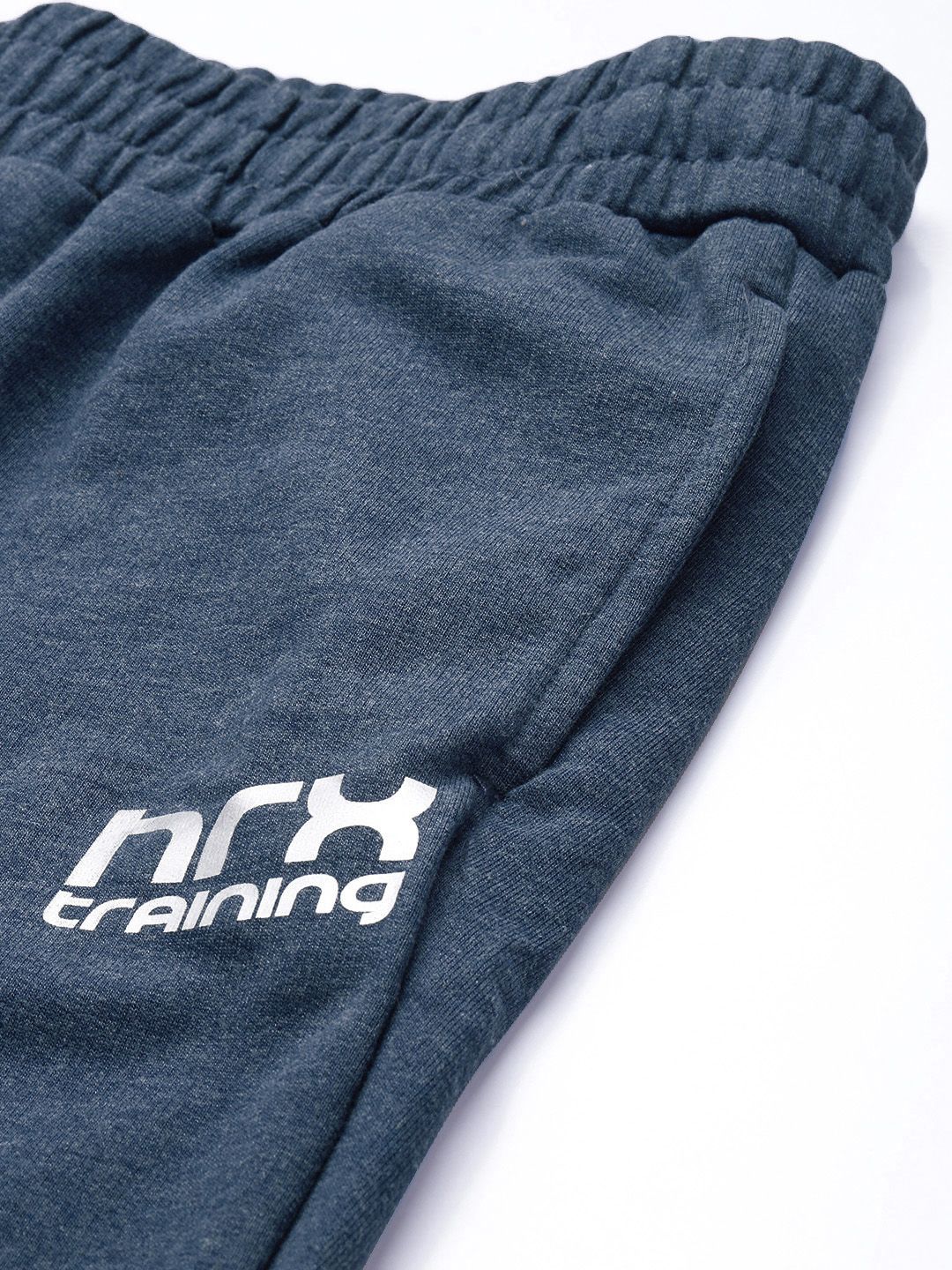 HRX By Hrithik Roshan Training Women Navy Melange Rapid-Dry Solid Track Pants