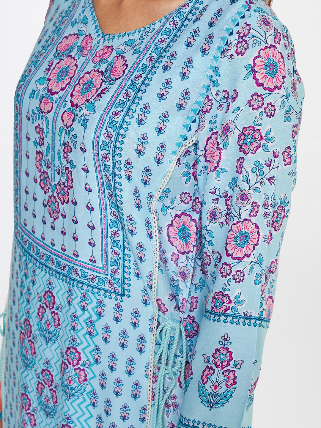 Global Desi Floral Printed Kurta