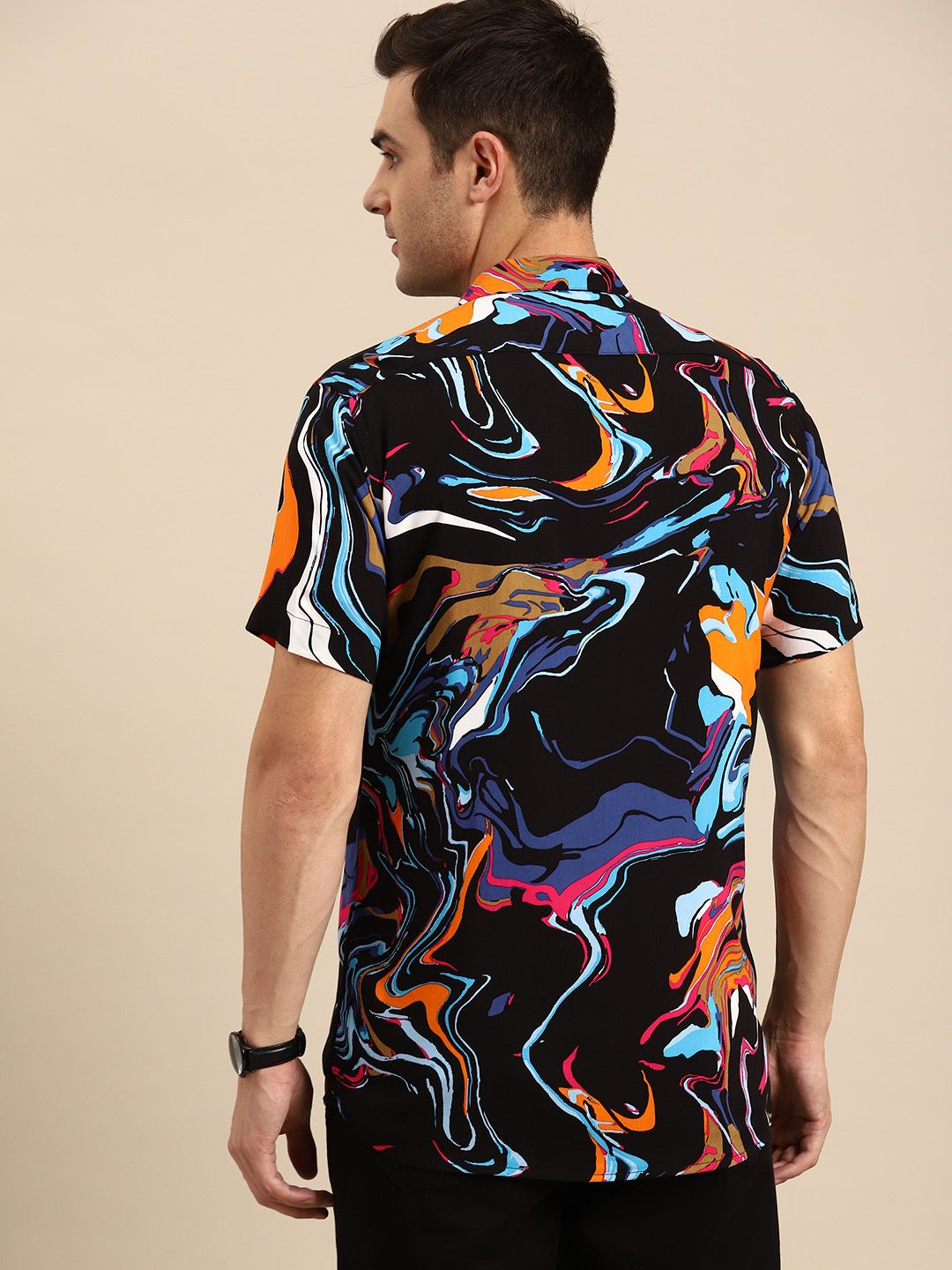 DENNISON Smart Block Printed Casual Shirt