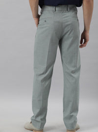 RARE RABBIT Men Dexs Slim Fit Mid Rise Formal Trouser