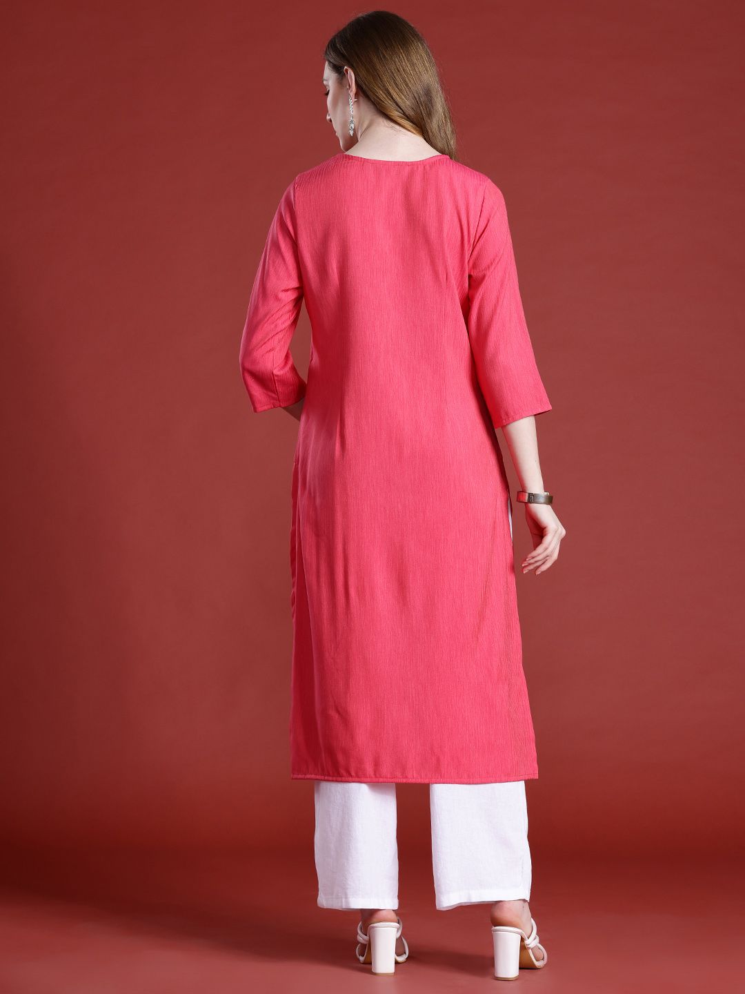 Anouk Sequined Straight Kurta