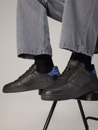 RARE RABBIT Men Perforations Round Toe Leather Sneakers