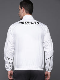 HRX by Hrithik Roshan Rapid-Dry & ANti-Microbial Finish Typography Printed Tailored Jacket