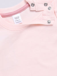 Moms Love Infants Boys Pure Cotton Applique Detail Dungaree With T-Shirt